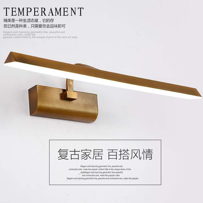 LED棕古铜色镜前灯亚克力三角形轻奢镜前灯时尚欧美式简约镜,电子元器件市场,其它元器件,淘宝优惠券,粉丝福利购,淘宝优惠卷