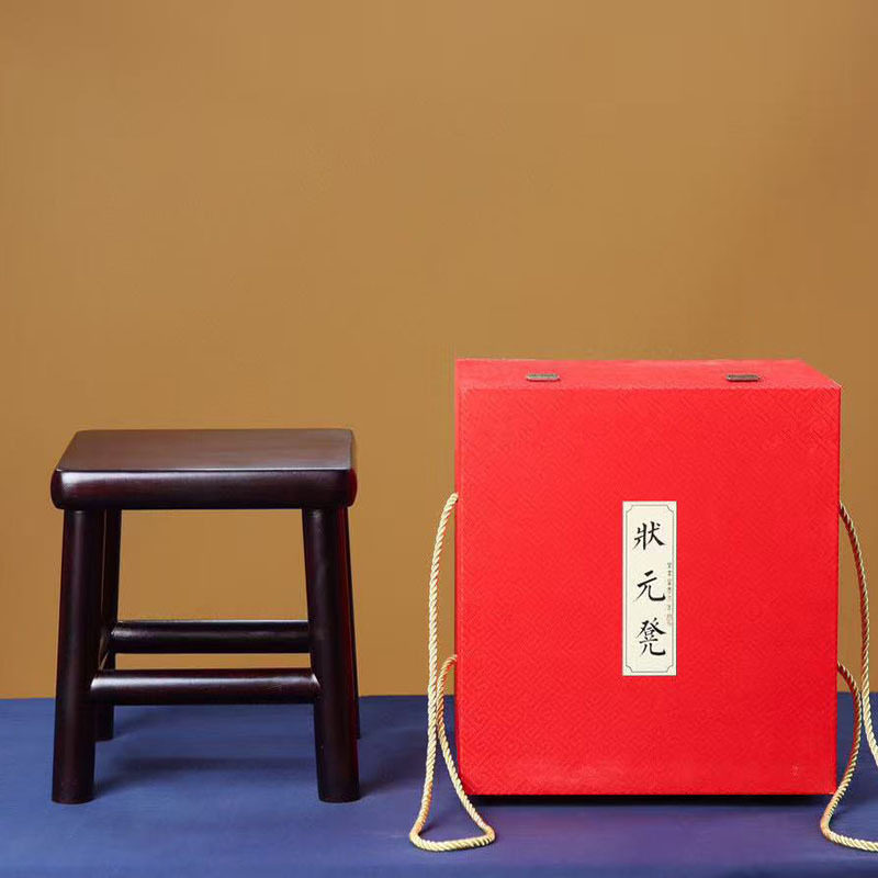 赞比亚紫檀独板状元凳实木富贵凳榫卯结构家用儿童四方凳换鞋凳