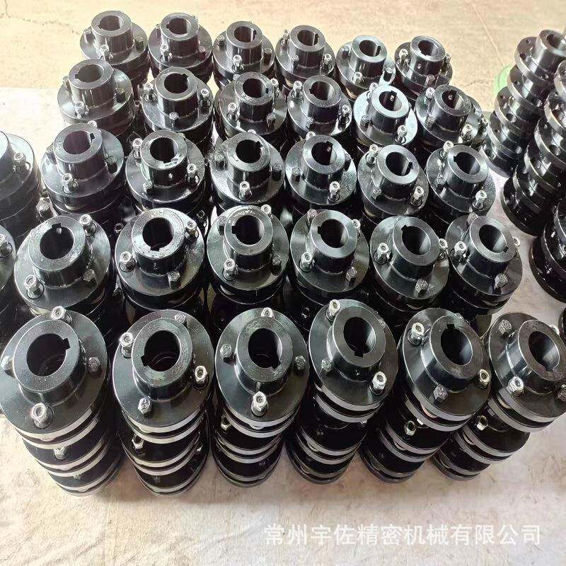 源头厂家优质现货支持定制单双膜片联轴器45纲法兰式胀套连轴器