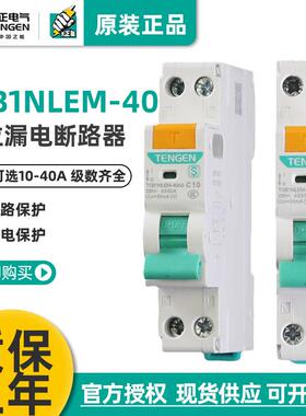 天正电气 TGB1NLEM-40AS漏保开关小型漏电断路器1P+N单相1位家用