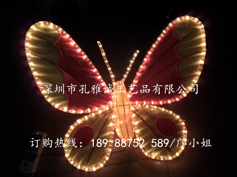 中秋蝴蝶花灯/商场公园蝴蝶装饰灯/七夕情人装饰品/春节花灯装饰/