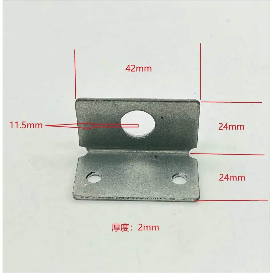 铝扶手楼梯用镀锌铁角码附墙连接L片铝艺楼梯扶手专用三角连接件