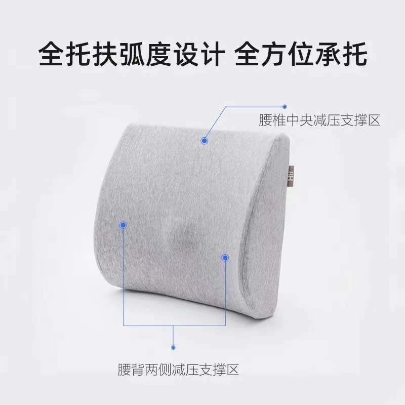 8H记忆绵慢回弹保健腰靠办公室座椅汽车沙发靠垫靠背护腰枕腰垫K1