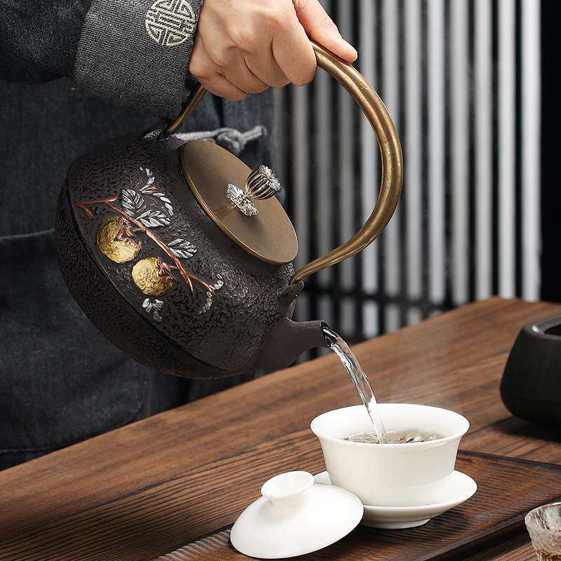 铁壶电陶炉烧水壶纯手工铸铁茶壶生铁壶泡茶壶家用煮水壶茶器