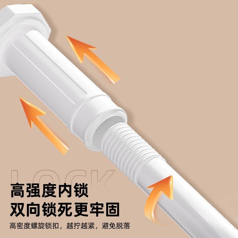 儿童衣柜挂衣杆衣服收纳神器挂婴儿衣架宝宝专用伸缩免打孔晾衣杆