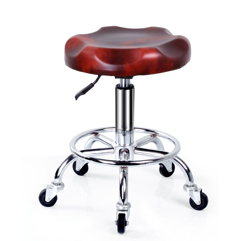 美容凳升降旋转美发圆凳子美甲凳滑轮大工凳理发店椅子美容院专用