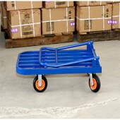 钢管手推车拉货板车手拉车搬运车折叠平板车推货车小推车四轮拖车