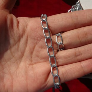 包邮小铁链吊牌链细铁链挂链铁链子铁环链广告牌链条灯链80米一卷