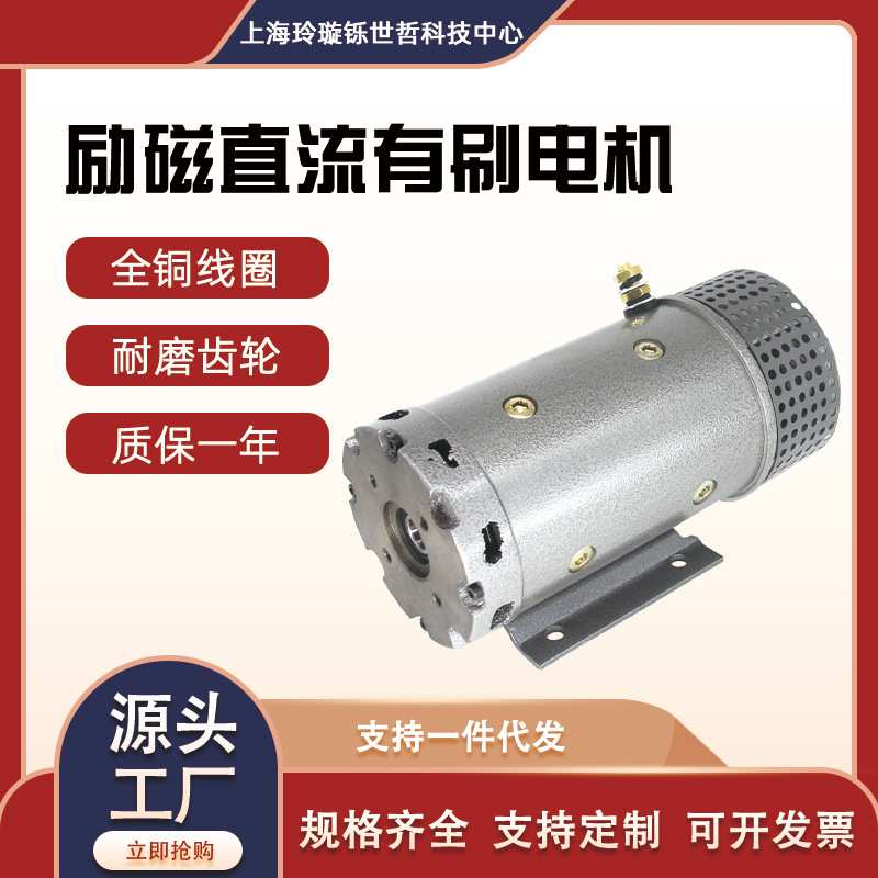 供应24v4000w液压动力单元汽车尾板升降平台有刷直流电机大功率