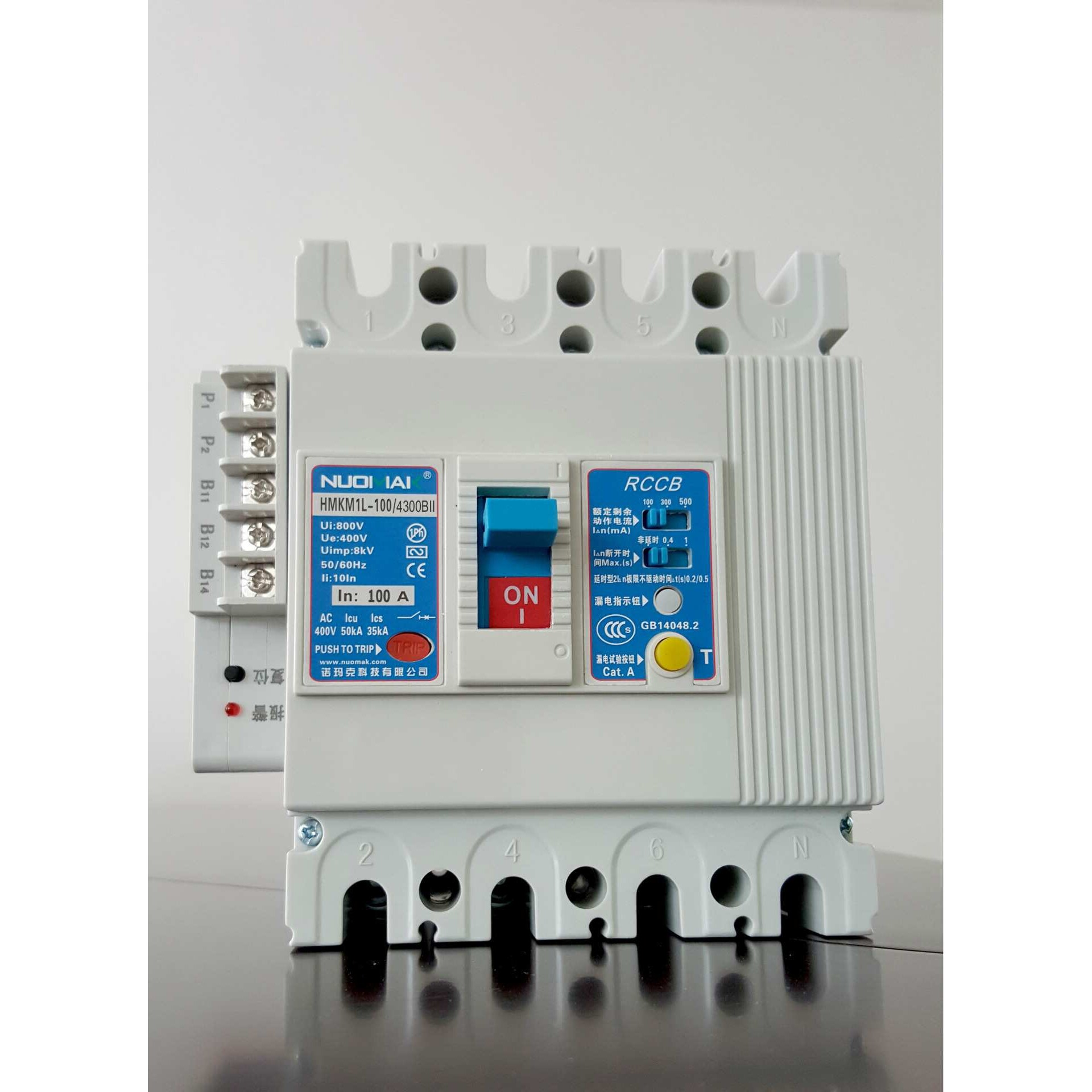 过载报警不脱扣模块M1L-100/4300塑壳漏电断路器专做漏电断路器