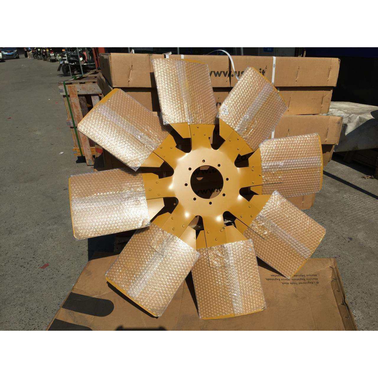 卡特814B轮式推土机-816B压实机发动机风扇-风扇叶片-十字轴组件
