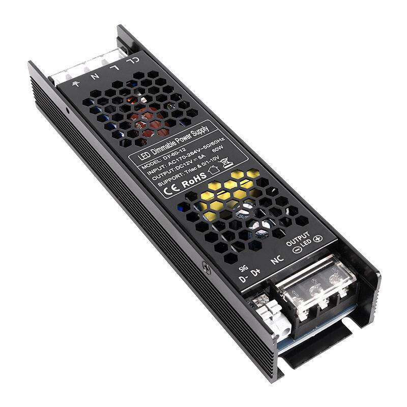 可控硅0-10v伏220V转12v24v灯条带灯箱智能调光开关电源60W变压器