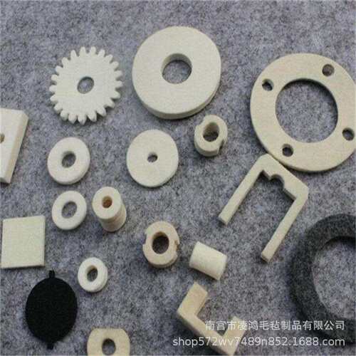 羊毛毡齿轮澳毛羊毛毡高密度耐磨吸油齿条轮润滑传动件毛毡齿轮