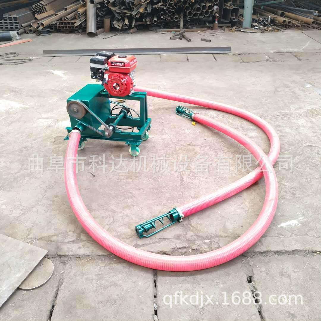 小型装车吸粮机 89mm管径装车抽粮机 汽油机带动抽粮上料机