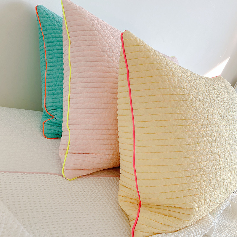 +.+太可爱啦 100支高密度纯棉枕套  纯手工制作 房间氛围upup,床上用品,枕套,淘宝优惠券,粉丝福利购,淘宝优惠卷