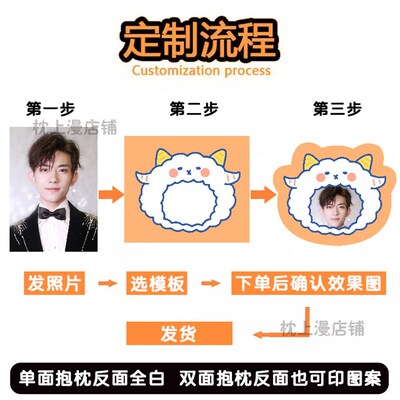 真人头像大头照片抱枕定制520七夕情人节人形全身卡通枕头周边