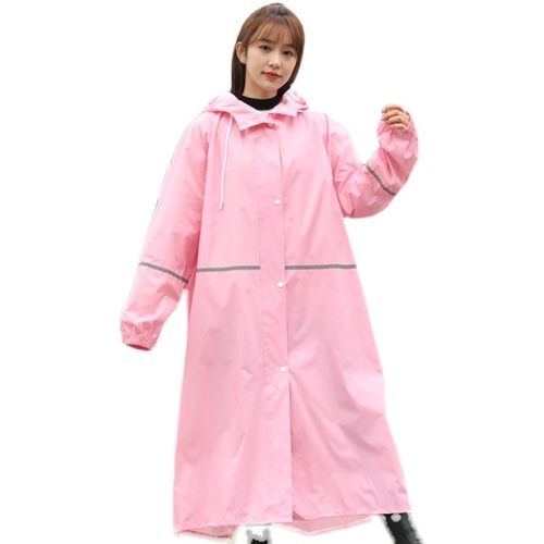 成人防水雨衣防护雨服加宽学生带大书包位上学徒步自行车连体雨披