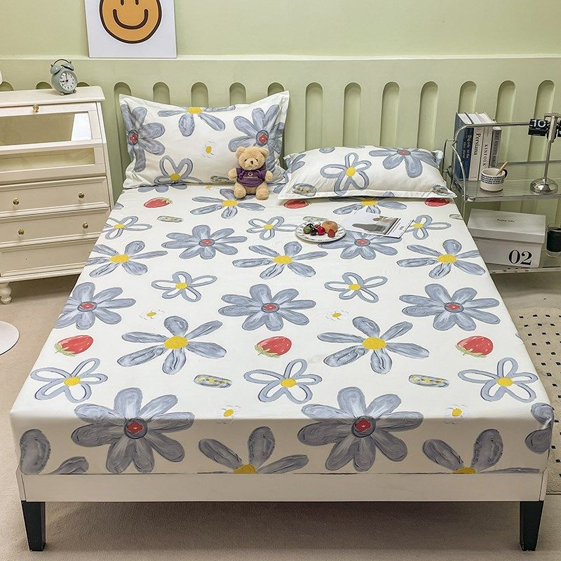 新款床笠全棉床罩式全包纯棉单件床垫保护套1.5m防滑防尘床单遮丑,床上用品,床笠,淘宝优惠券,粉丝福利购,淘宝优惠卷