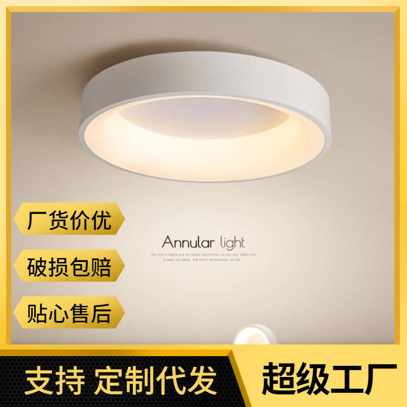 LED北欧圆形吸顶灯卧室客厅