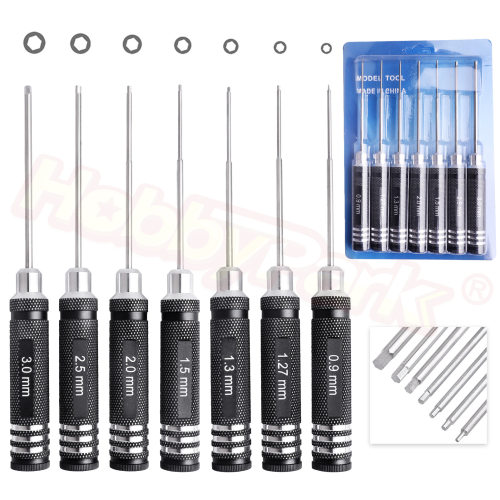 RC模型维修工具白钢内六角0.9/1.27/1.3/1.5/2.0/2.5/3.0mm