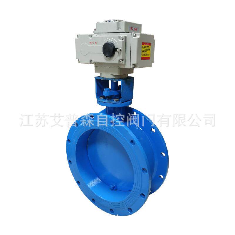 稳定可靠管道通风助手-D941W-1C智能调节电动烟气通风法兰蝶阀