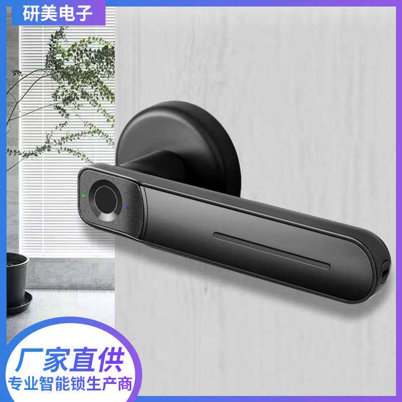 智能门锁 室内木门防盗锁把手卧室办公室公寓带钥匙家用指纹锁