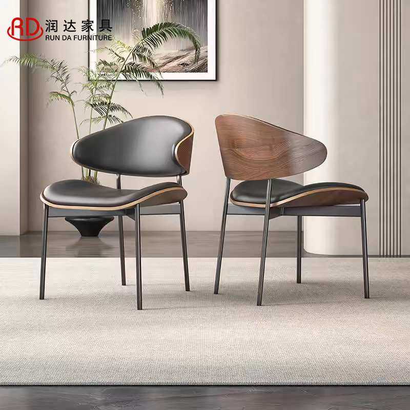 伊姆斯实木餐椅北欧现代皮软包坐垫酒店办公咖啡厅座椅复古洽谈椅,3C数码配件,摄像机配件,淘宝优惠券,粉丝福利购,淘宝优惠卷