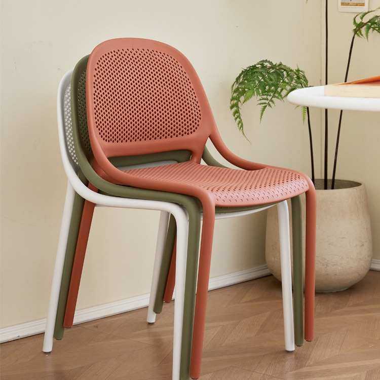 北欧塑料椅子家用加厚靠背椅镂空户外阳台休闲餐椅可叠放塑料凳子,3C数码配件,摄像机配件,淘宝优惠券,粉丝福利购,淘宝优惠卷