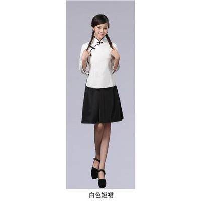 高档民国年中山装民国青学生诵装朗国五四青年装民风女装复古演出
