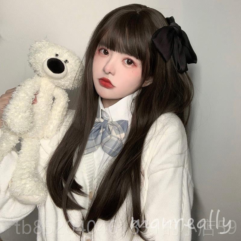 高档漫真发女长发时自然全常头套气质日黑长直发仿真人假发丝尚假图片
