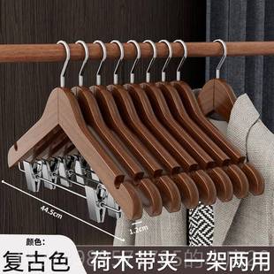 店专用架西装 正品 实木挂衣架家用衣服宽无痕木肩质衣挂大衣架服装