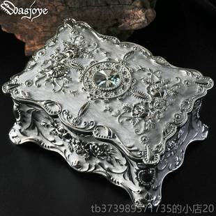 正品 韩国公首饰盒饰品收纳盒珠宝戒指 a主joye彩绘欧若拉W复古欧式