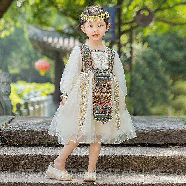 正品童儿演服装印度表服装男子民族风格傣族舞蹈汉代幼儿园小学生