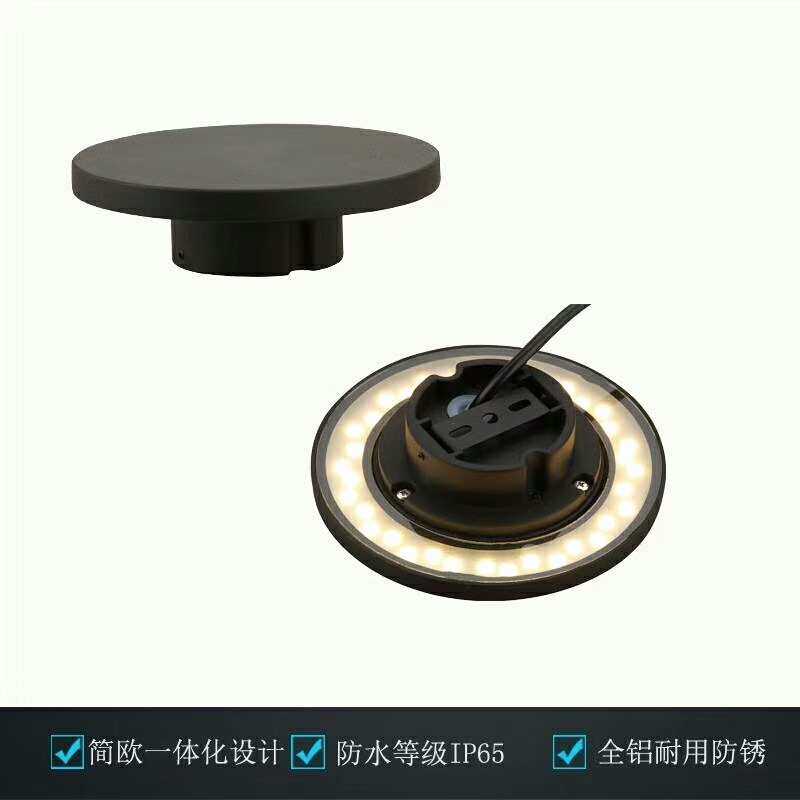 简约蘑菇头户外壁灯12W防水外墙装饰灯过道庭院铝材圆形led射灯