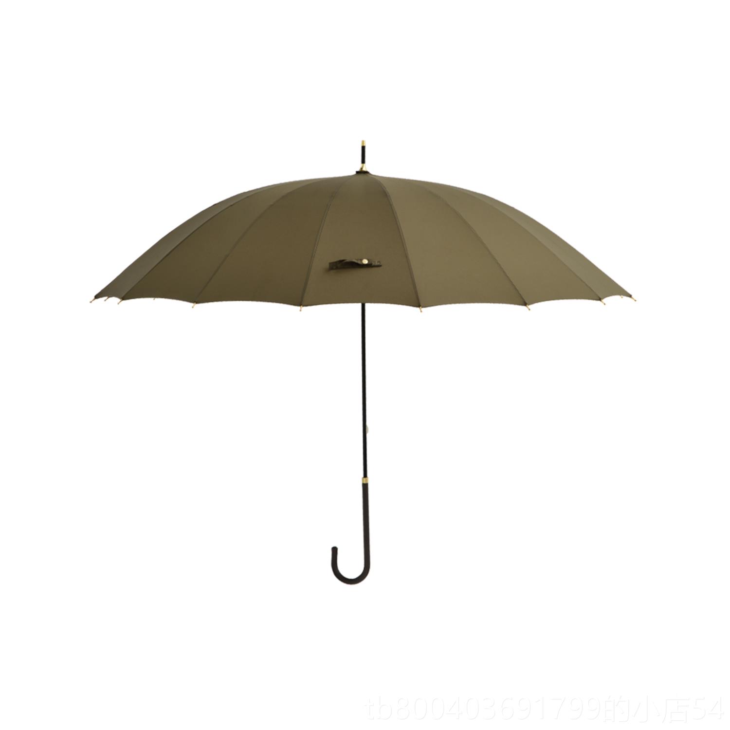 高档5天黑黑tioh士oh 雨周年镀金纪念版 女16骨经典长柄自动伞 抗