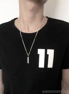 高档纯银圆挂链柱印章 刻字定制姓项名私章吊坠999足银圆条件情侣