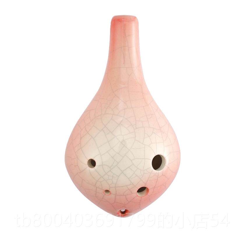 高档木火陶笛C6孔音A调中空款学校教学民族吹奏乐器初学六孔星C调