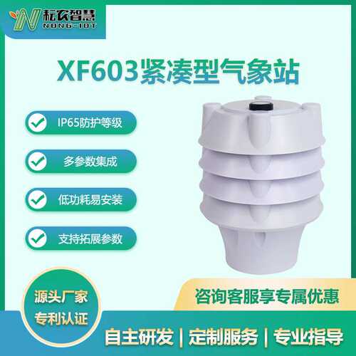 耘农XF603温度湿度光照度噪声PM2.5PM10六合一高精度气象环境监测