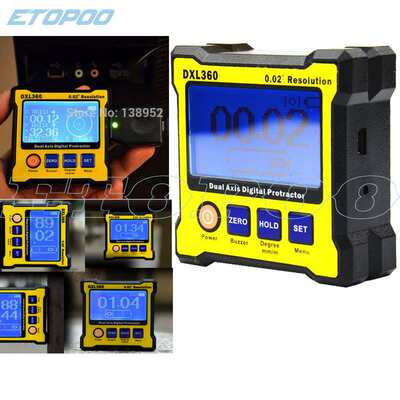 水平仪 DXL360 迷你高精度电子数显多功能 倾角盒 双轴DXL360S