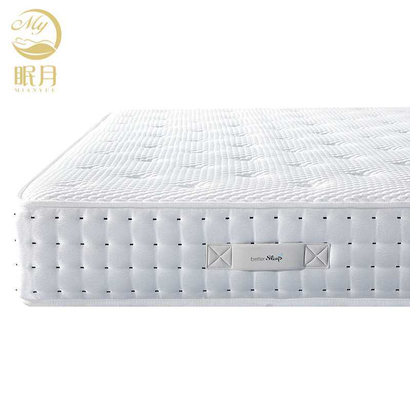 酒店民宿公寓家用乳胶零压记忆棉卷包压缩冰丝面料床垫弹簧床垫