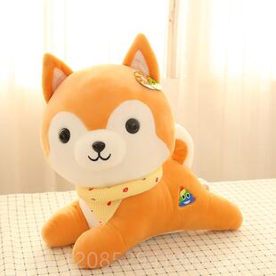 新款海利柴多毛绒狗玩具狗公仔仿真多哈士奇柴犬抱枕狗玩偶儿童伟