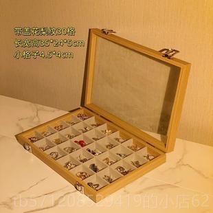 新款古币收藏花饰梨木纹珠宝箱首纳文盒戒指项链手镯收纳箱玩展示