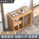新款 木茶水人位茶几小茶柜茶边柜餐边柜泡茶一体胡柜桃色简 新中式