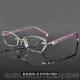 新款 20有00 400度度数无边框成品防 配无框3近视眼镜女100