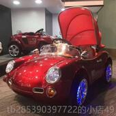 新款 儿童电动车四轮遥控敞跑车遮阳棚覆古篷小汽车宝宝玩可具车孩