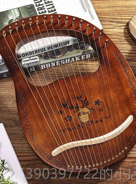 新款16弦莱r雅琴19弦可携式易学小竖琴箜篌学者小型小众乐ly器e初