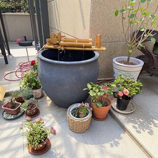 正品包邮老北京土陶缸泥盆养金鱼荷花睡莲老盆大鱼缸无釉客厅瓦水