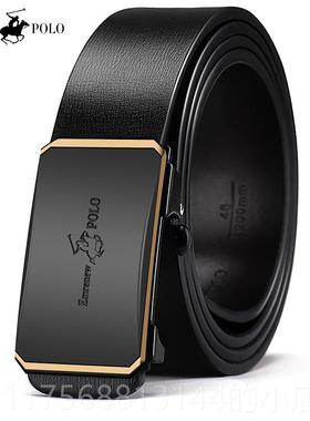 正品Amul保罗皮带男士正品商无齿自动扣皮内带休牛闲务i公共工匠