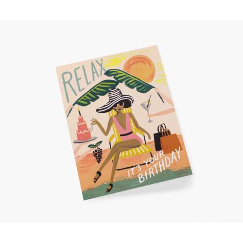 正品美国进口插来福纸覆古创意画卡祝女福孩礼贺物