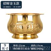 室内黄铜财神爷专用佛供台上香纯烧香 家用奉炉供佛铜 铜香 正品